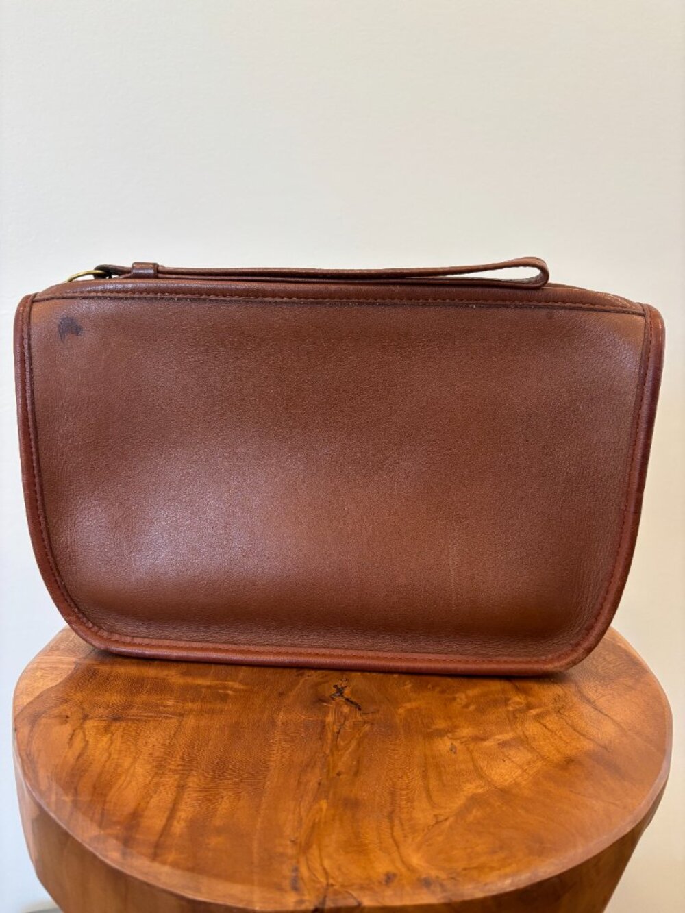 Vintage Coach Bag Purse #9968 Mitchell Leather Zip Top - British Tan - Picture 11 of 15